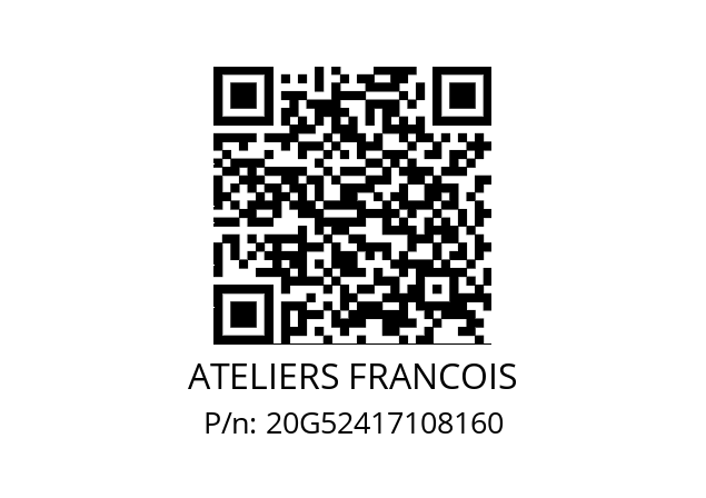   ATELIERS FRANCOIS 20G52417108160