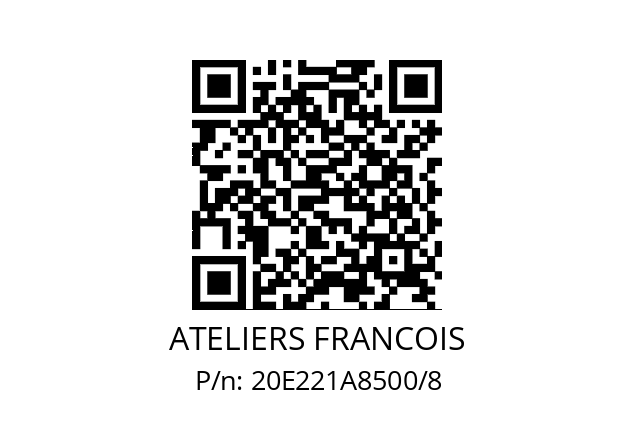   ATELIERS FRANCOIS 20E221A8500/8