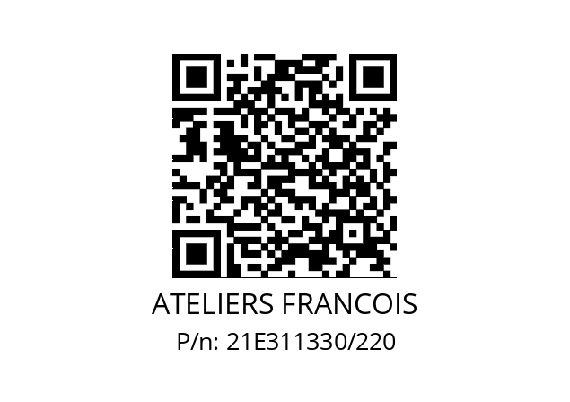   ATELIERS FRANCOIS 21E311330/220