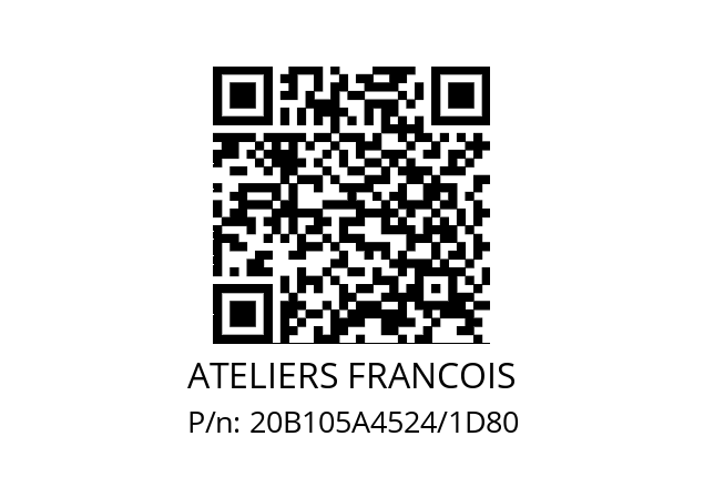   ATELIERS FRANCOIS 20B105A4524/1D80