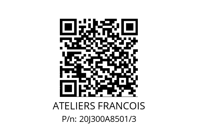   ATELIERS FRANCOIS 20J300A8501/3