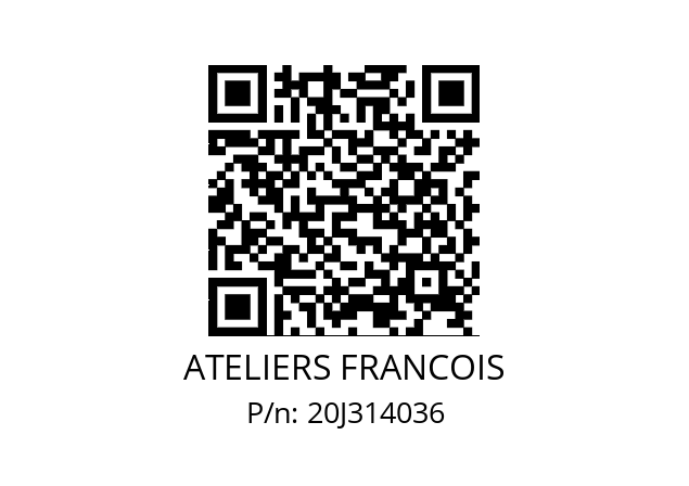   ATELIERS FRANCOIS 20J314036