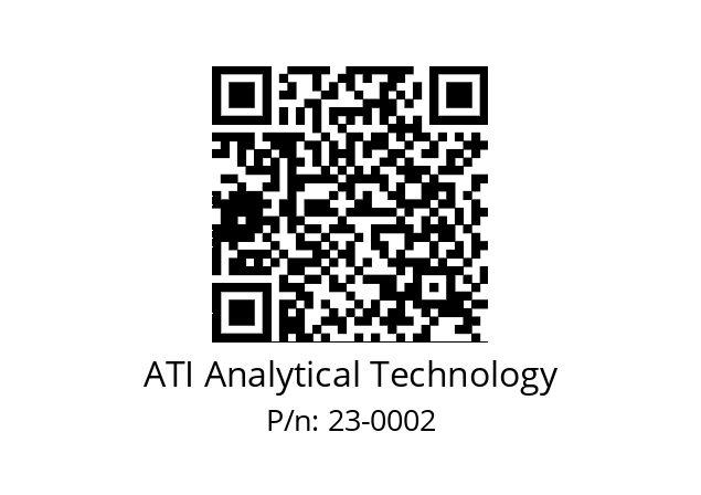   ATI Analytical Technology 23-0002