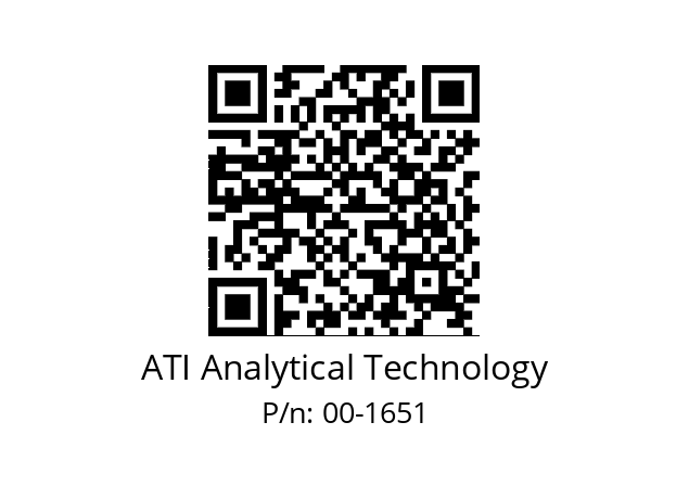   ATI Analytical Technology 00-1651