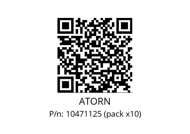   ATORN 10471125 (pack x10)