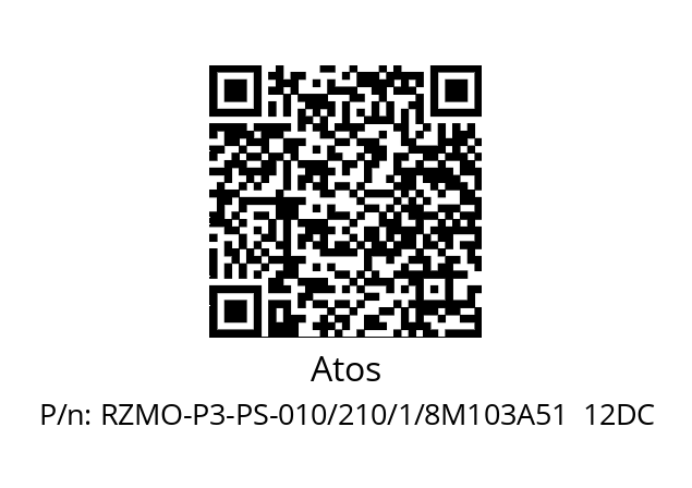   Atos RZMO-P3-PS-010/210/1/8M103A51  12DC