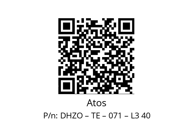   Atos DHZO – TE – 071 – L3 40