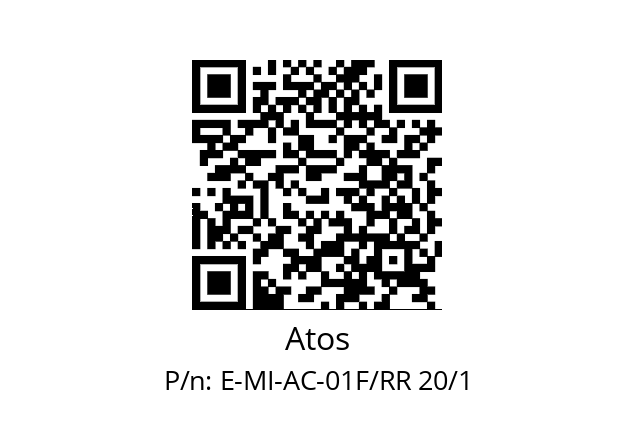   Atos E-MI-AC-01F/RR 20/1