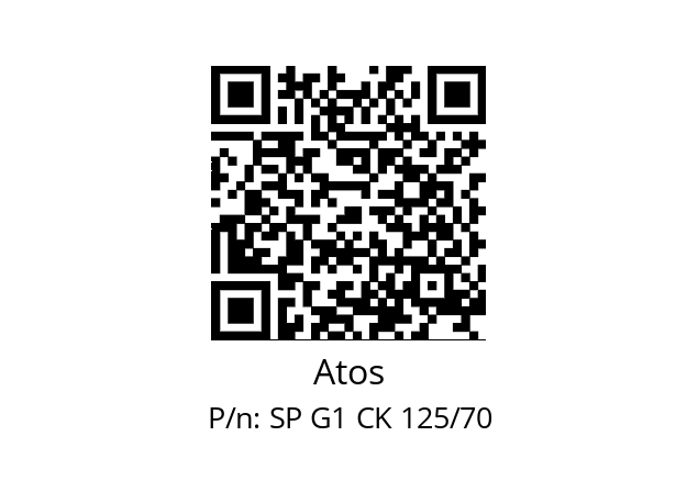   Atos SP G1 CK 125/70