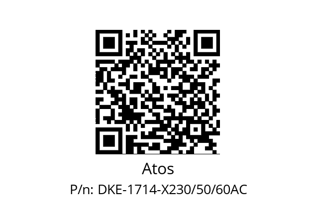   Atos DKE-1714-X230/50/60AC