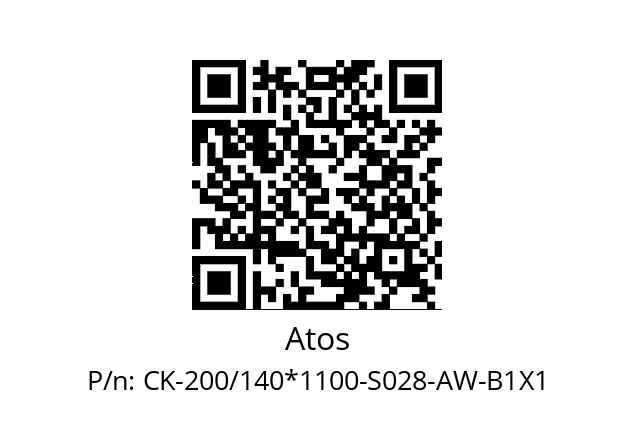   Atos CK-200/140*1100-S028-AW-B1X1