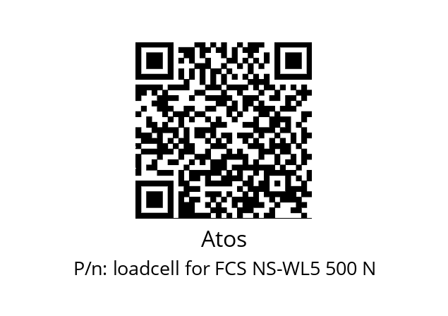   Atos loadcell for FCS NS-WL5 500 N