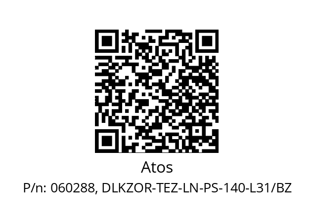   Atos 060288, DLKZOR-TEZ-LN-PS-140-L31/BZ