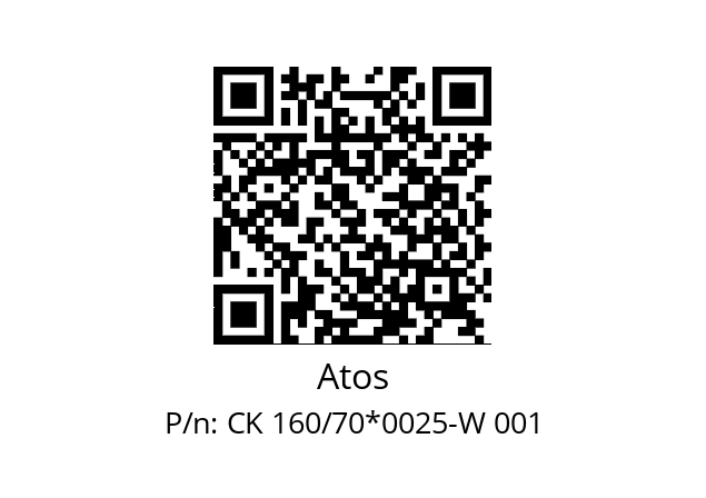   Atos CK 160/70*0025-W 001