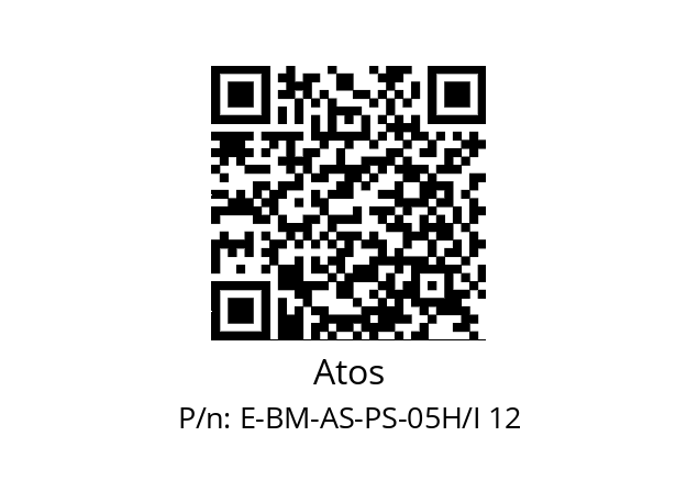   Atos E-BM-AS-PS-05H/I 12