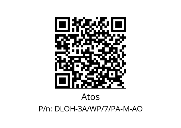   Atos DLOH-3A/WP/7/PA-M-AO