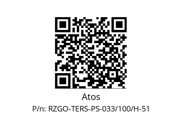   Atos RZGO-TERS-PS-033/100/H-51