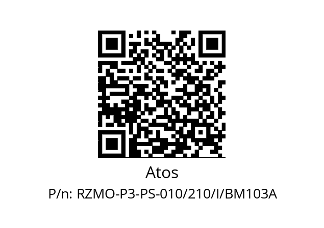   Atos RZMO-P3-PS-010/210/I/BM103A