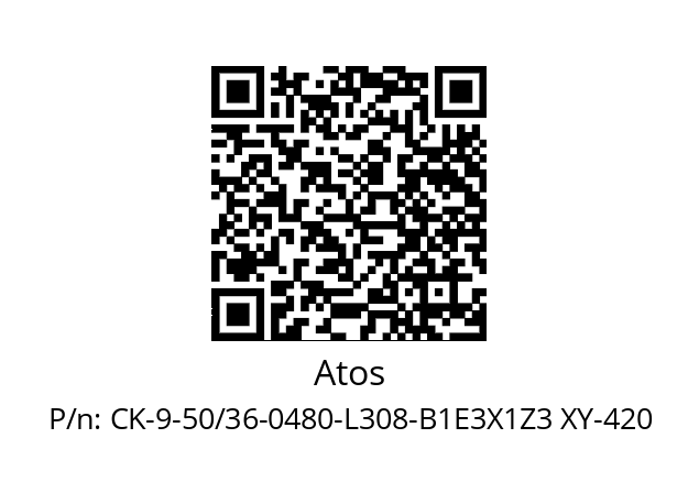   Atos CK-9-50/36-0480-L308-B1E3X1Z3 XY-420