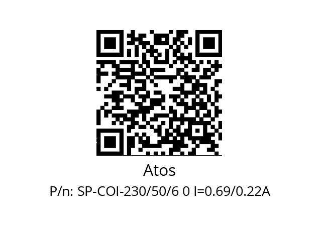   Atos SP-COI-230/50/6 0 I=0.69/0.22A