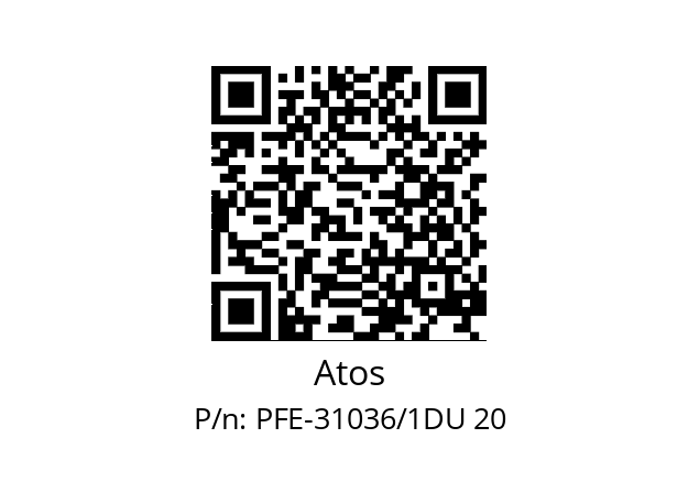   Atos PFE-31036/1DU 20