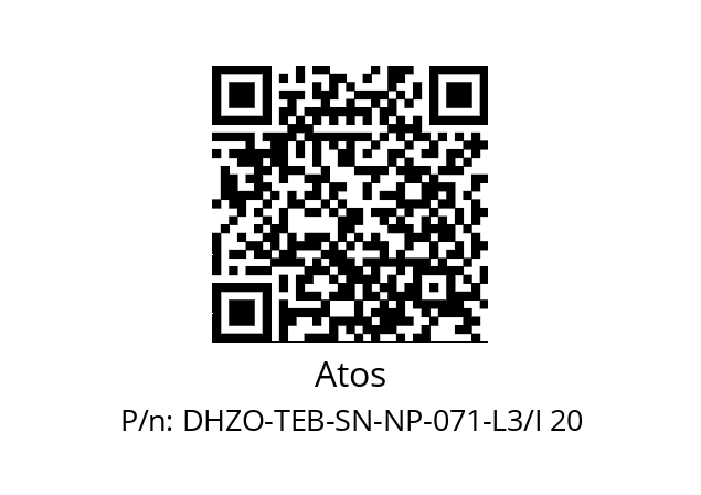   Atos DHZO-TEB-SN-NP-071-L3/I 20