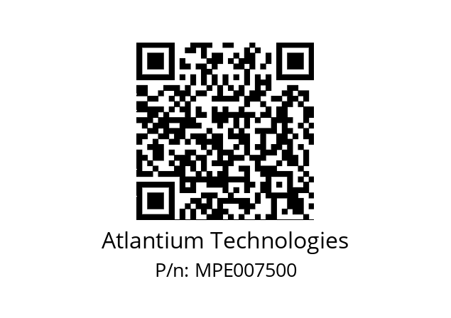   Atlantium Technologies MPE007500