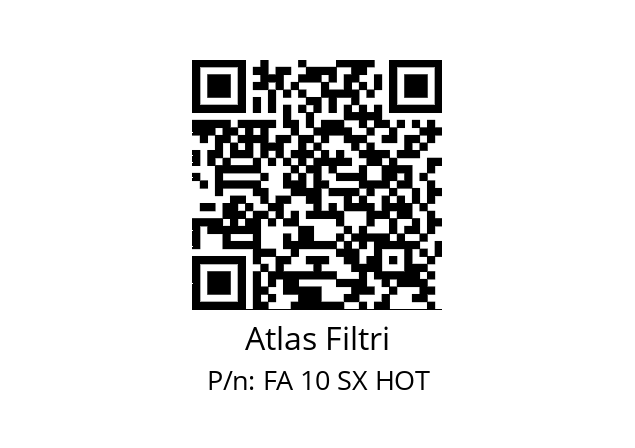   Atlas Filtri FA 10 SX HOT