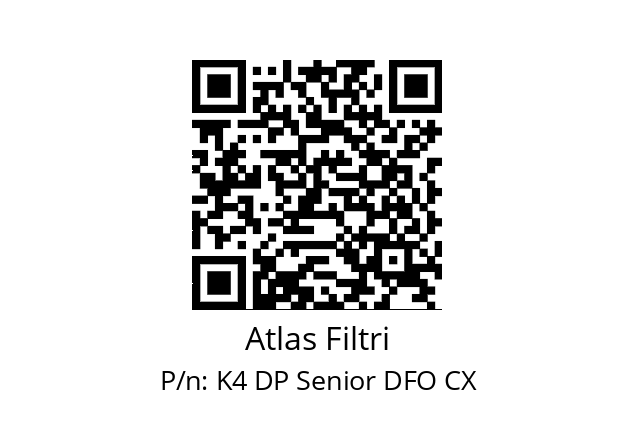   Atlas Filtri K4 DP Senior DFO CX