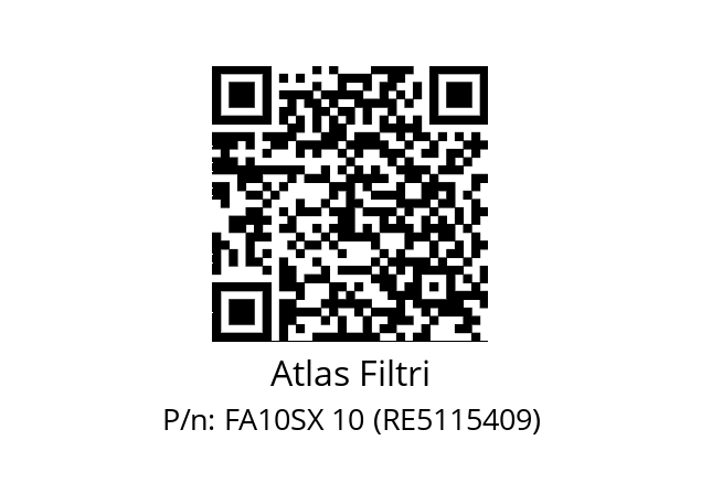   Atlas Filtri FA10SX 10 (RE5115409)