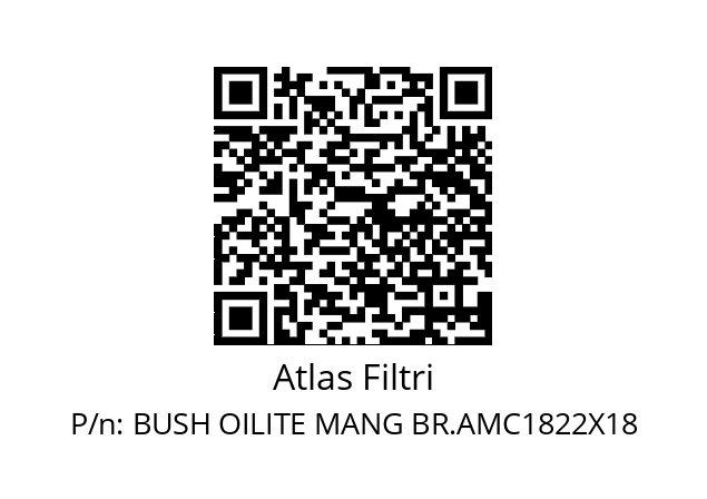   Atlas Filtri BUSH OILITE MANG BR.AMC1822X18