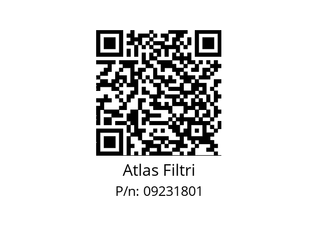   Atlas Filtri 09231801