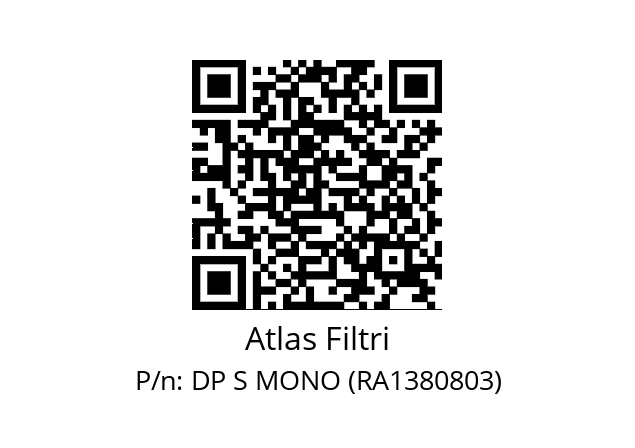   Atlas Filtri DP S MONO (RA1380803)