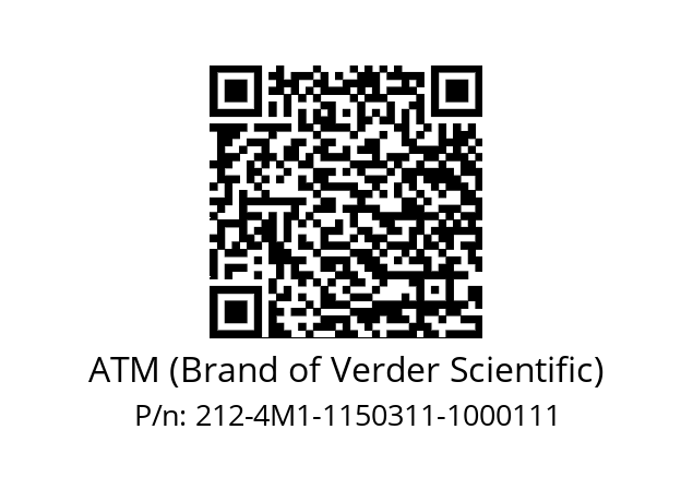   ATM (Brand of Verder Scientific) 212-4M1-1150311-1000111