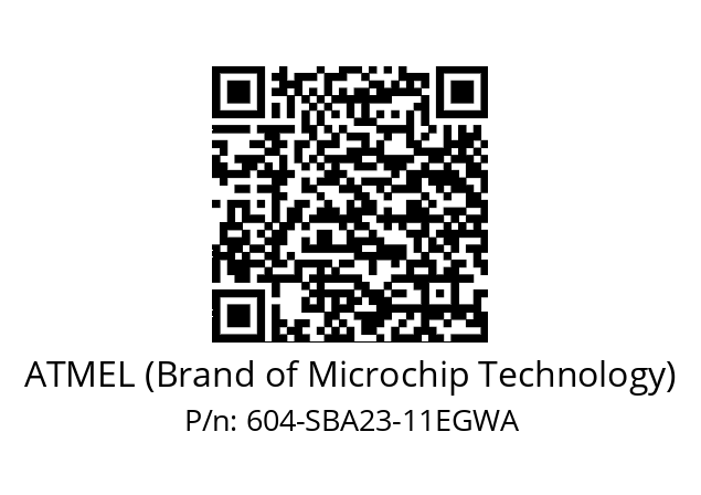   ATMEL (Brand of Microchip Technology) 604-SBA23-11EGWA