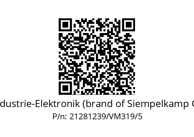   ATR Industrie-Elektronik (brand of Siempelkamp Group) 21281239/VM319/5