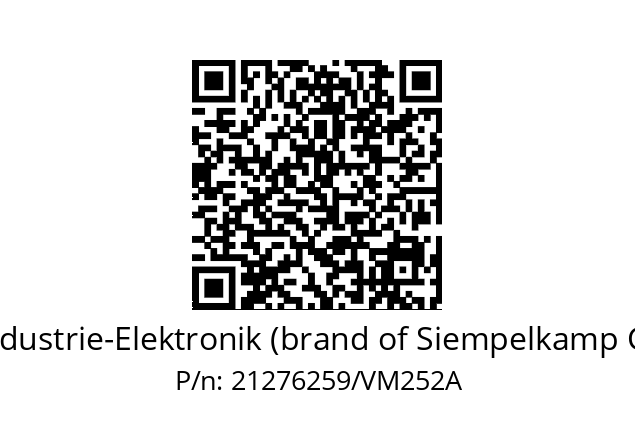   ATR Industrie-Elektronik (brand of Siempelkamp Group) 21276259/VM252A