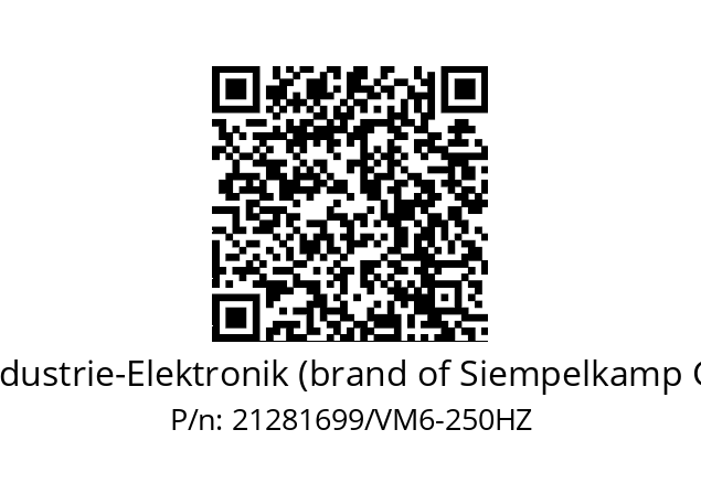   ATR Industrie-Elektronik (brand of Siempelkamp Group) 21281699/VM6-250HZ