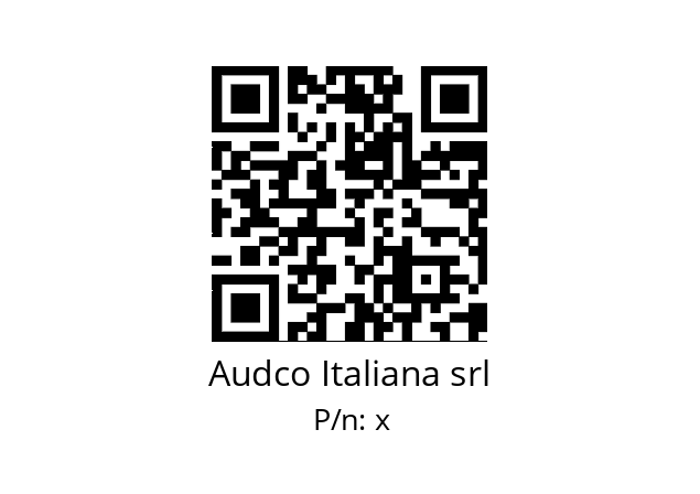   Audco Italiana srl x