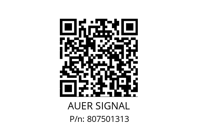   AUER SIGNAL 807501313