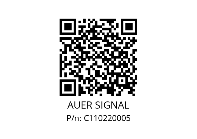   AUER SIGNAL C110220005