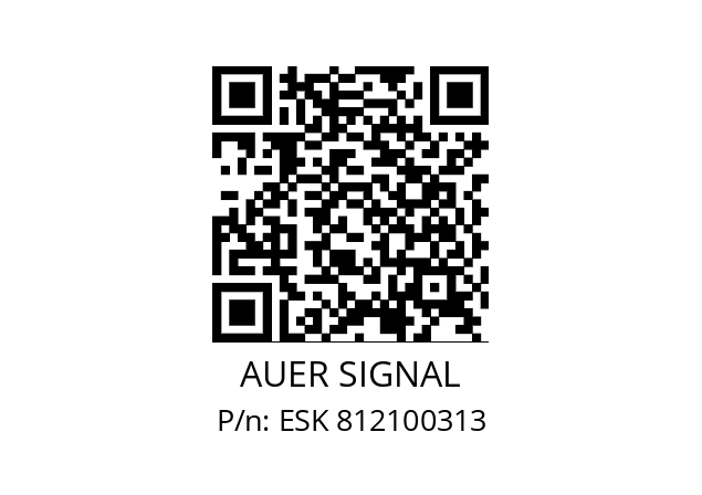   AUER SIGNAL ESK 812100313