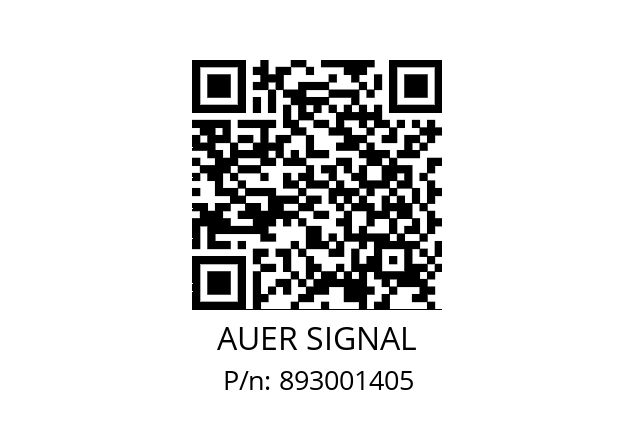   AUER SIGNAL 893001405