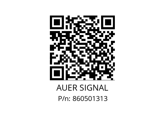   AUER SIGNAL 860501313