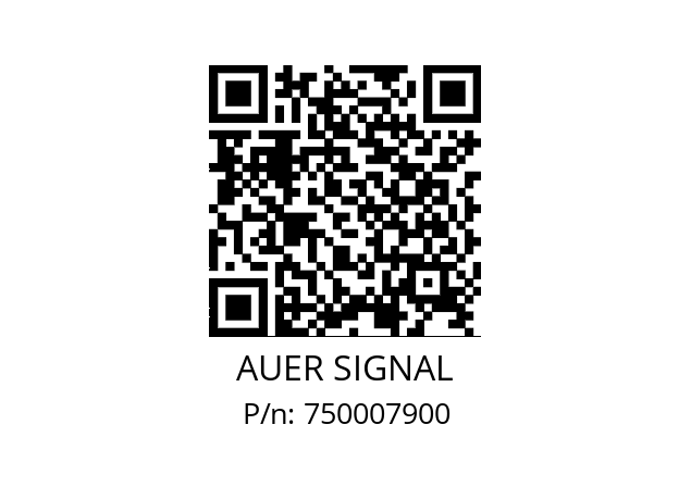   AUER SIGNAL 750007900