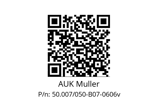   AUK Muller 50.007/050-B07-0606v