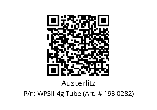   Austerlitz WPSII-4g Tube (Art.-# 198 0282)