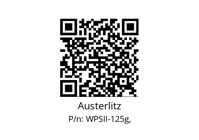   Austerlitz WPSII-125g,