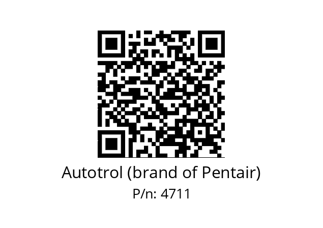   Autotrol (brand of Pentair) 4711