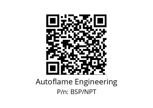   Autoflame Engineering BSP/NPT